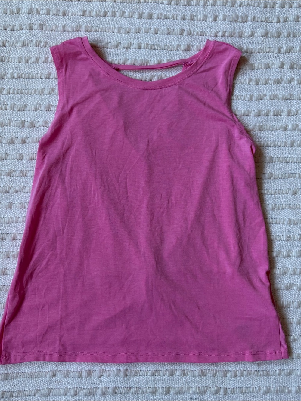 Athleta Girl Pink Twist Back Sleeveless Tank top Shirt Kids Large 12